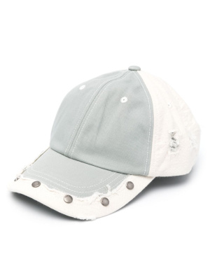 

Colour-block fringed cotton cap, Acne Studios Colour-block fringed cotton cap