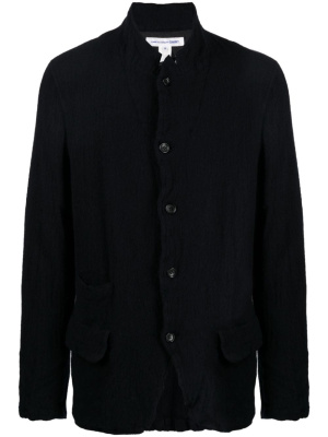 

Distressed button-down jacket, Comme Des Garçons Shirt Distressed button-down jacket