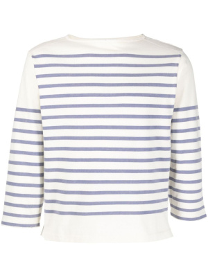 

Logo-embroidered striped jumper, Acne Studios Logo-embroidered striped jumper