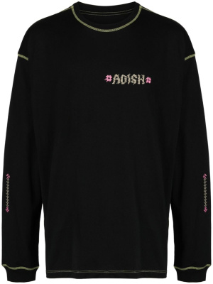 

Tatreez logo-embroidered T-shirt, Adish Tatreez logo-embroidered T-shirt