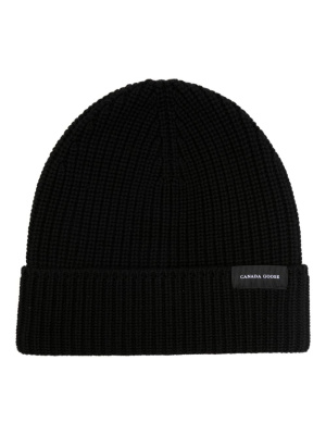 

Waffle-knit wool beanie, Canada Goose Waffle-knit wool beanie