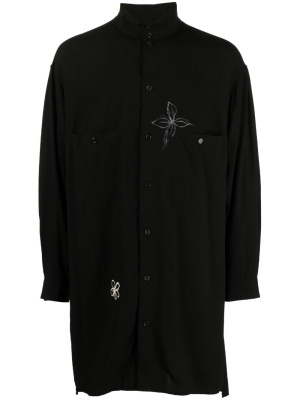

Flower-doodle long shirt, Yohji Yamamoto Flower-doodle long shirt