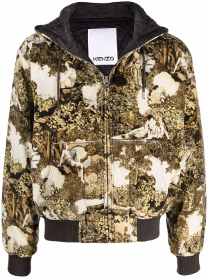 

Abstract-print hoodie, Kenzo Abstract-print hoodie