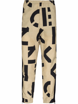 

Monogram-print elasticated trousers, Kenzo Monogram-print elasticated trousers