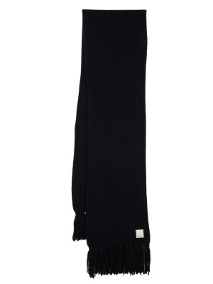 

Chunky-knit fringed scarf, Emporio Armani Chunky-knit fringed scarf