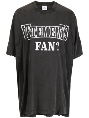 

Logo-print cotton T-shirt, VETEMENTS Logo-print cotton T-shirt