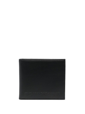 

Logo-debossed card holder wallet, Emporio Armani Logo-debossed card holder wallet