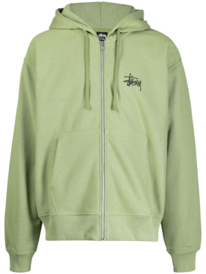 

Logo-print jersey bomber jacket, Stüssy Logo-print jersey bomber jacket