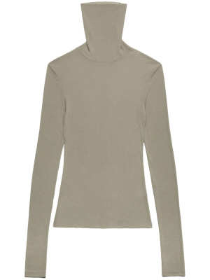 

Fine-ribbed roll-neck sweatshirt, AMI Paris Fine-ribbed roll-neck sweatshirt