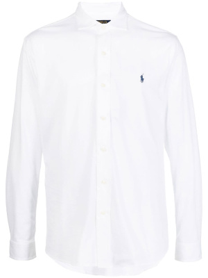 

Logo-embroidered cotton shirt, Polo Ralph Lauren Logo-embroidered cotton shirt