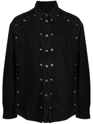 

Stud-embellished denim shirt, Y/Project Stud-embellished denim shirt