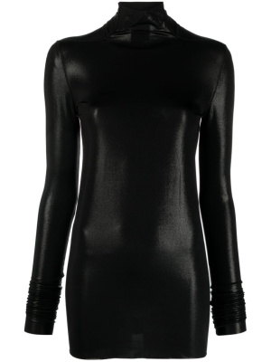 

High shine-finish roll-neck top, Rick Owens Lilies High shine-finish roll-neck top