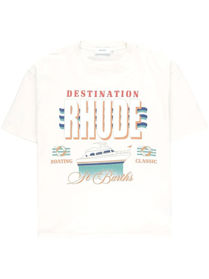 

Logo-print short-sleeve T-shirt, Rhude Logo-print short-sleeve T-shirt