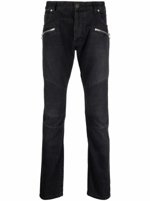 

Skinny-fit biker jeans, Balmain Skinny-fit biker jeans