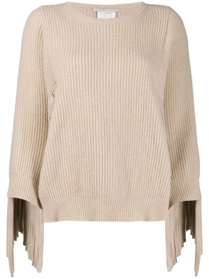 

Fringed rib-knit jumper, Stella McCartney Fringed rib-knit jumper