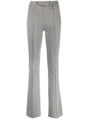 

Houndstooth-pattern flared trousers, Patrizia Pepe Houndstooth-pattern flared trousers