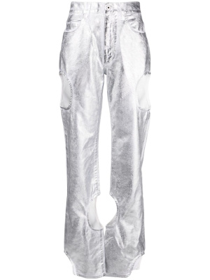 

Meteor laminated straight trousers, Off-White Meteor laminated straight trousers