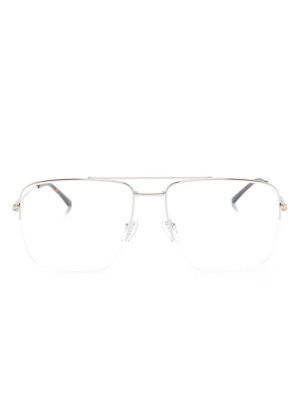 

Logo-engraved square-frame glasses, Gucci Eyewear Logo-engraved square-frame glasses