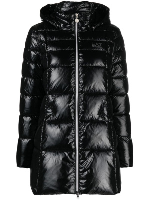 

Caban padded hooded coat, Ea7 Emporio Armani Caban padded hooded coat