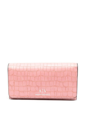 

Croc-effect leather purse, Armani Exchange Croc-effect leather purse