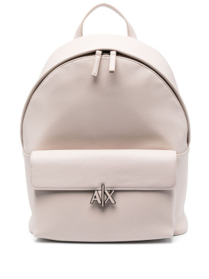 

Logo-plaque detail backpack, Armani Exchange Logo-plaque detail backpack