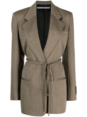 

Herringbone wrap wool blazer, Alexander Wang Herringbone wrap wool blazer