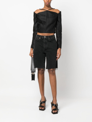 

Paju off-shoulder crop top, IRO Paju off-shoulder crop top