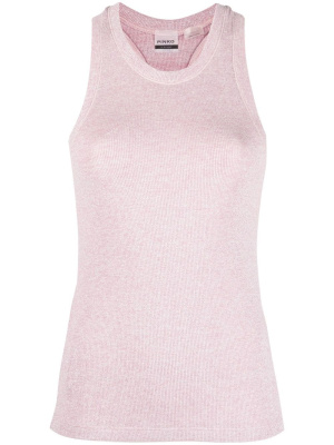 

Shimmer-finish ribbed vest, PINKO Shimmer-finish ribbed vest