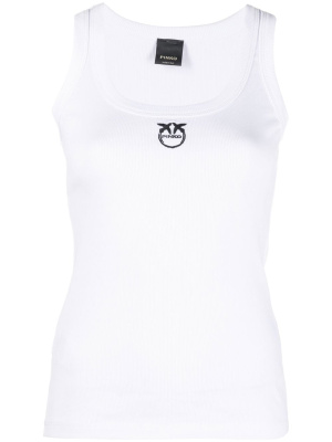 

Logo-print cotton vest, PINKO Logo-print cotton vest
