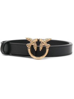

Love logo-buckle leather belt, PINKO Love logo-buckle leather belt