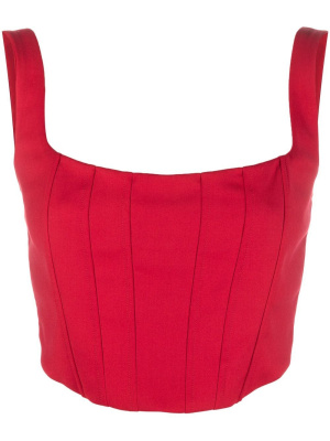 

Square-neck cropped top, PINKO Square-neck cropped top
