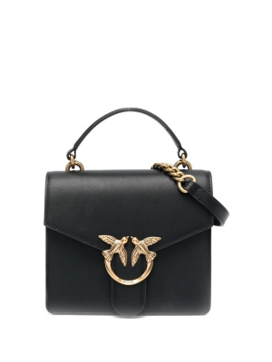 

Bird-buckle detail satchel bag, PINKO Bird-buckle detail satchel bag