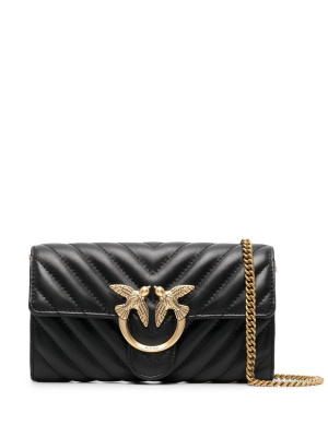 

Quilted leather shoulder bag, PINKO Quilted leather shoulder bag
