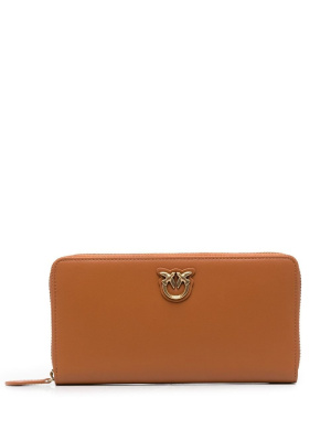 

Logo-plaque leather purse, PINKO Logo-plaque leather purse