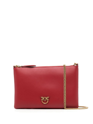 

Logo-plaque clutch bag, PINKO Logo-plaque clutch bag