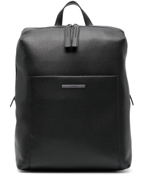 

Logo-plaque faux-leather backpack, Calvin Klein Logo-plaque faux-leather backpack