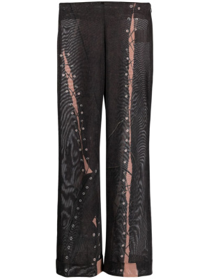 

Trompe l'oeil flared trousers, Acne Studios Trompe l'oeil flared trousers