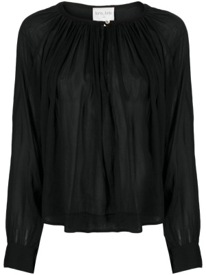 

Gathered voile blouse, Forte Forte Gathered voile blouse