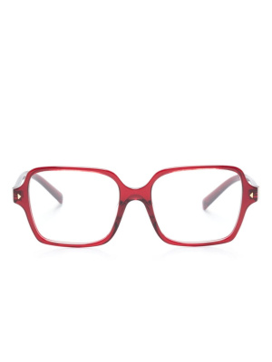 

Logo-print square-frame glasses, Prada Eyewear Logo-print square-frame glasses