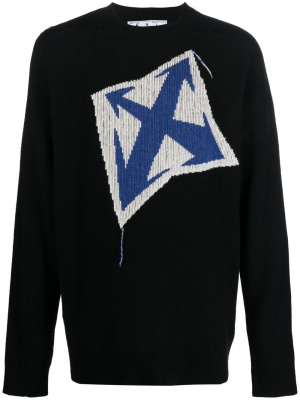 

Arrows-intarsia wool jumper, Off-White Arrows-intarsia wool jumper