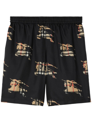 

EKD-print elasticated silk shorts, Burberry EKD-print elasticated silk shorts