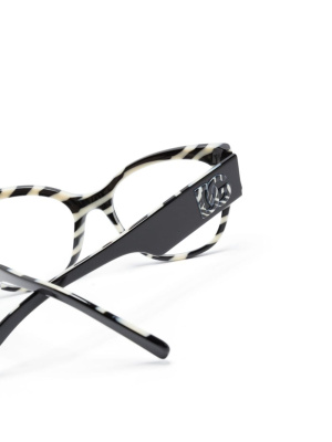 

Zebra-print butterfly-frame glasses, Dolce & Gabbana Eyewear Zebra-print butterfly-frame glasses