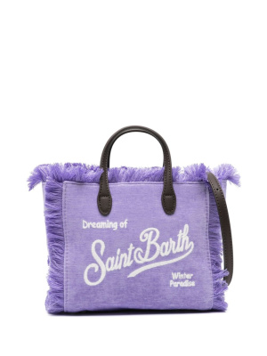 

Mini Vanity logo-embroidered tote bag, MC2 Saint Barth Mini Vanity logo-embroidered tote bag
