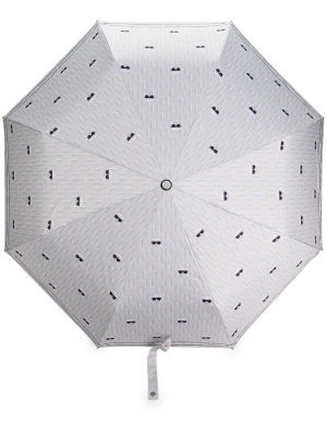 

K/Ikonik monogram-print umbrella, Karl Lagerfeld K/Ikonik monogram-print umbrella