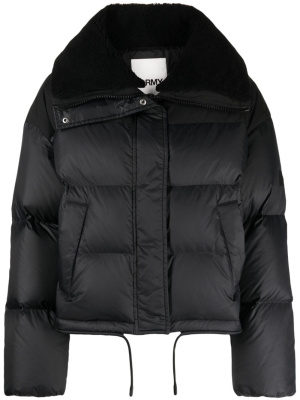 

Puffer shearling-collar jacket, Yves Salomon Puffer shearling-collar jacket