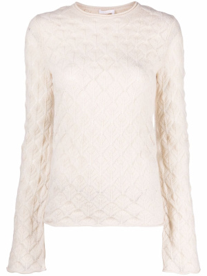 

Shell-knit cashmere top, Chloé Shell-knit cashmere top