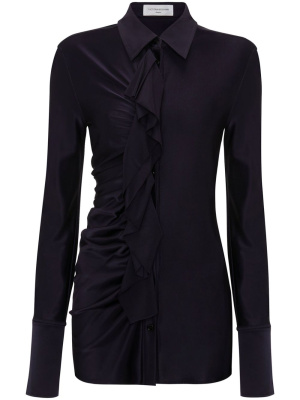 

Ruched ruffled shirt, Victoria Beckham Ruched ruffled shirt