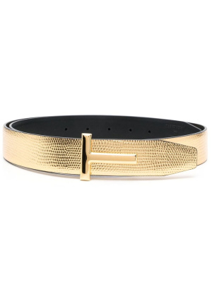 

Logo-buckle leather belt, TOM FORD Logo-buckle leather belt