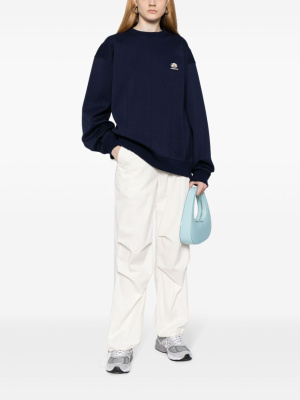 

Disto logo-embroidered panelled sweatshirt, Ader Error Disto logo-embroidered panelled sweatshirt