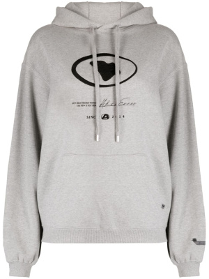 

Etik logo-embroidered cotton hoodie, Ader Error Etik logo-embroidered cotton hoodie